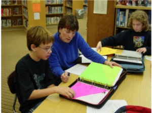 Photo of Anne Blumer and Student